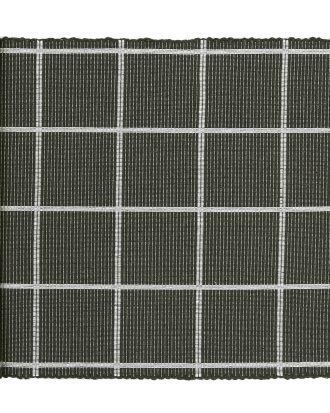 Recycled By Wille Alexander Löpare 45x140 Cm Mörkgrå/ - Dukar & löpare Återvunnen Bomull Vit