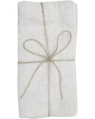 Recycled By Wille Meja Bomullsservett 45x45 Cm 2-pack - Servetter & Tillbehör Återvunnen Polyester Beige