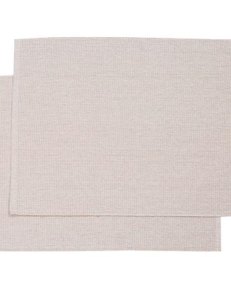 Recycled By Wille Elin Bordsunderlägg 2-pack 33x45 Cm - Bordstabletter & Glasunderlägg Bomull Sand