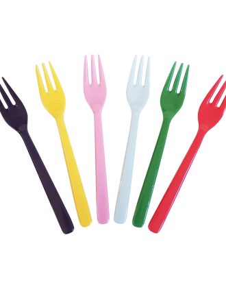 Rice Tårtgaffel 6-pack - Gafflar Melamin Multi