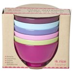 Rice skål 30 Cl 6-pack - Serveringsskålar Melamin Pastell