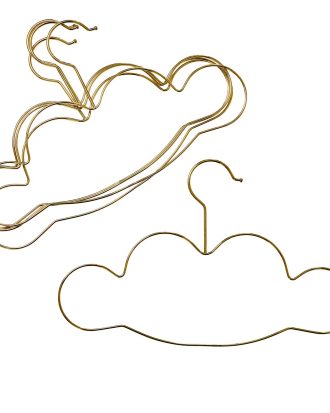 Rice Moln Galge För Barn 5-pack - Krokar & Galgar Järn Guld