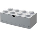Room Copenhagen Lego® Låda 8 Knoppar - Småförvaring barn Polypropen Medium Stone Grey