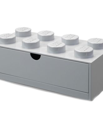 Room Copenhagen Lego® Låda 8 Knoppar - Småförvaring barn Polypropen Medium Stone Grey