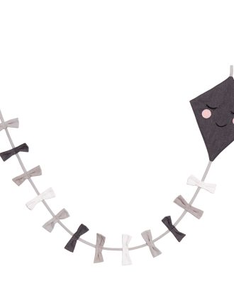Roommate Drake Girlang Dekoration Svart/vit - Dekoration för barnrummet Bomull Svartvit