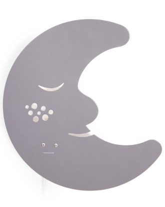Roommate Måne Vägglampa Grå - Barnlampor Pulverlackat Stål