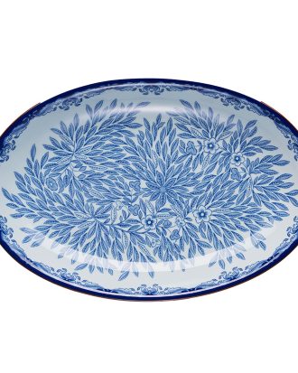 Rörstrand Ostindia Floris Serveringsfat 22x33 Cm - Uppläggningsfat Porslin Blå