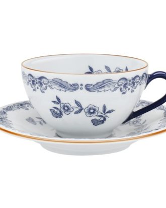 Rörstrand Ostindia Tekopp Med Fat 27 Cl - Tekoppar Porslin Vit