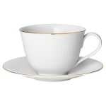 Rörstrand Swedish Grace Gala Tekopp & Fat 45 Cl - Tekoppar Porslin Vit