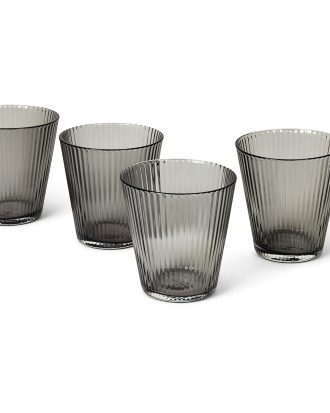 Rosendahl Copenhagen Delta Vattenglas 26 Cl 4-pack - Dricksglas Munblåst Glas Smoke