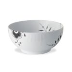 Royal Copenhagen Black Fluted Mega Skål 180 Cl - Djupa tallrikar Porslin Svart