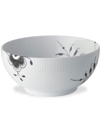 Royal Copenhagen Black Fluted Mega Skål 180 Cl - Djupa tallrikar Porslin Svart