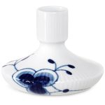 Royal Copenhagen Blue Fluted Mega Ljusstake 8 Cm - Ljusstakar Porslin Vit