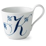 Royal Copenhagen Alphabet Mugg 33 Cl K - Kaffekoppar Porslin Vit