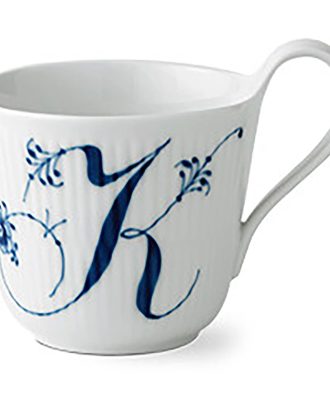 Royal Copenhagen Alphabet Mugg 33 Cl K - Kaffekoppar Porslin Vit