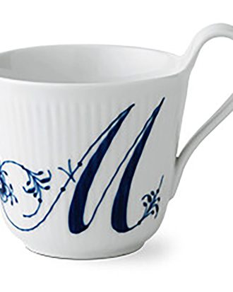 Royal Copenhagen Alphabet Mugg 33 Cl M - Kaffekoppar Porslin Vit