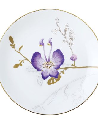 Royal Copenhagen Flora Tallrik 22 Cm Fikus - Mattallrikar Porslin Vit