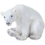 Royal Copenhagen Isbjörn 12 Cm - Porslinsfigurer Porslin Vit