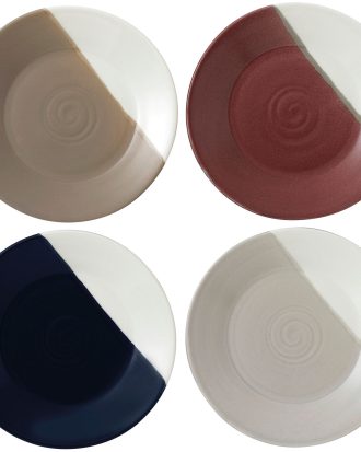 Royal Doulton Coffee Studio Assietter 16 Cm 4-pack - Assietter Porslin Grå