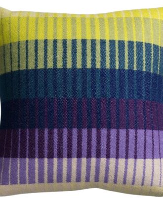 Røros Tweed Åsmund Gradient Kudde 50x50 Cm Gul / - Prydnadskuddar & Fodral Norsk Lammull Blå