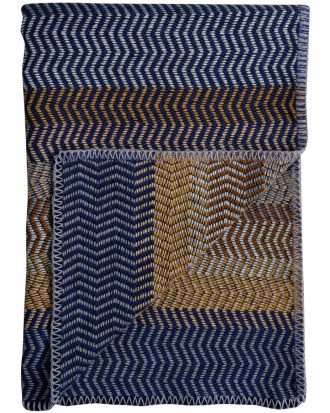 Røros Tweed Fri Ullpläd 150x200 Cm November View - Plädar & Filtar Lammull Blå