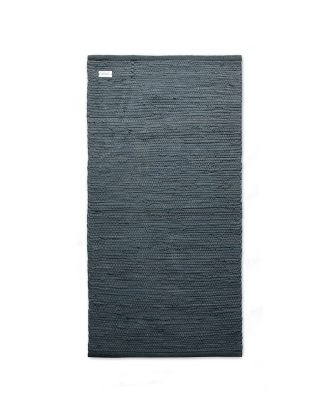 Rug Solid Cotton Matta 60x90 Cm - Bomulls- & Trasmattor Bomull Steel Grey