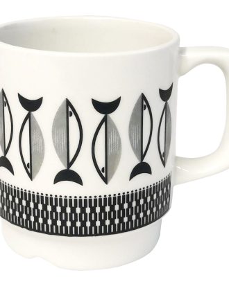 Sabor-figgjo Sabor By Figgjo Mugg 26 Cl Grå/svart - Kaffekoppar Porslin Vit