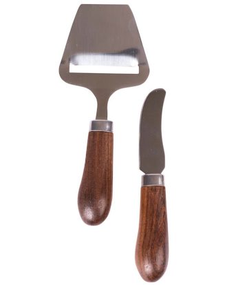 Sagaform Astrid Osthyvel + Smörkniv - Osthyvlar Rostfritt Stål Trä