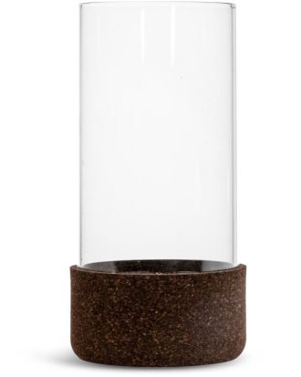 Sagaform Dante Ljuslykta 24 Cm - Ljuslyktor Kork Mörkbrun