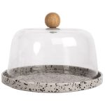 Sagaform Ditte Ostkupa - Förvaringsburkar & lock Stengods Grå