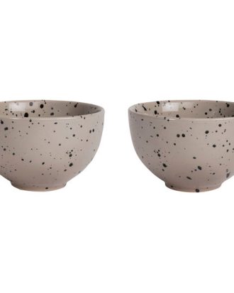 Sagaform Ditte Skålar 2-pack 12 Cm - Serveringsskålar Stengods Grå