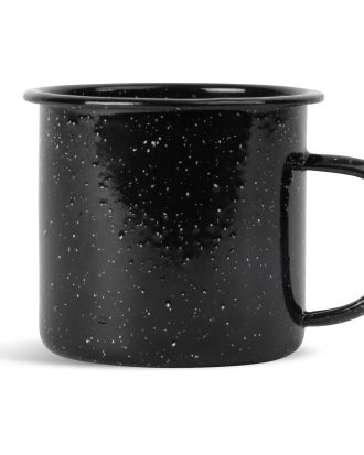 Sagaform Doris Mugg Emalj 38 Cl - Kaffekoppar Emaljerat Kolstål Svart