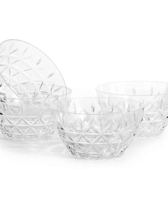 Sagaform Picknick Skål Akryl 4-pack - Serveringsskålar Akrylplast Klar