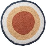 Sebra smatta Virkad Ø120 Cm Golden Hour Yellow - Barnmattor Bomull Gul