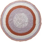 Sebra smatta Virkad Ø120 Cm Morning Cloud Pink - Barnmattor Bomull Rosa