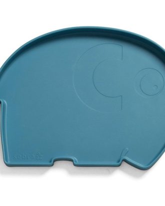Sebra Fanto The Elephant tallrik - Barntallrikar Silikon Vintage Blue