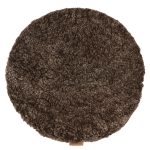 Shepherd Jill Stolsdyna Rund Ø38 Cm Vadderad - Stolsdynor Läder Cappuccino