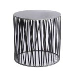 Cylinderformat sidobord / korg i järn Trademark Living