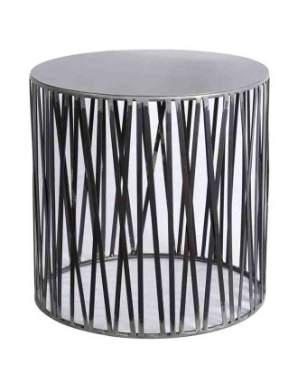 Cylinderformat sidobord / korg i järn Trademark Living