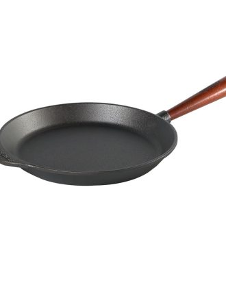 Skeppshult Traditional Stekpanna Med Trähandtag 28 Cm - Stekpannor Bok Svart