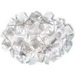 Slamp Clizia Vägg-/taklampa 32 Cm - Plafonder Cristalflex® Fumé