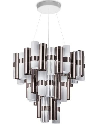 Slamp La Lollo Ljuskrona Extra Large Pewter - Taklampor Lentiflex® Tenn