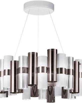 Slamp La Lollo Ljuskrona Large Pewter - Taklampor Lentiflex® Tenn