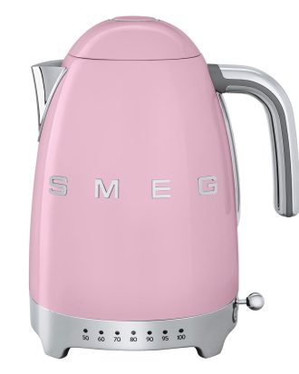 Smeg Vattenkokare Med Variabel Temperatur 1,7 L - Vattenkokare Rostfritt Stål Rosa