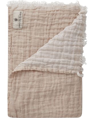 Spirit Of The Nomad Linen Pläd 130x170 Cm Off-white / Desert - Plädar & Filtar Linne Beige
