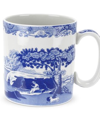 Spode Blue Italian Kopp 25 Cl - Kaffekoppar Porslin Blå