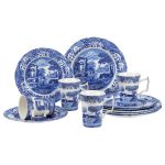 Spode Blue Italian Servis 12 Delar - Serviser & Startset Porslin Vit