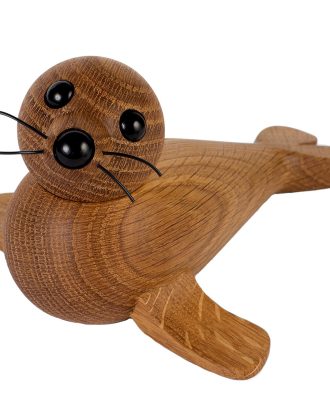 Spring Copenhagen Mamma Säl Träfigur 19 Cm - Träfigurer Ek