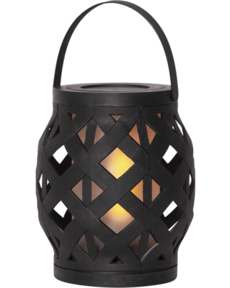 Star Trading Flame Lykta 16 Cm - Utomhusbelysning Plast Svart
