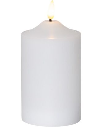 Star Trading Flamme Led Blockljus 15 Cm - LED-ljus Vit